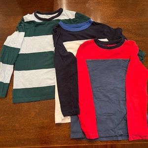 3 long-sleeved ts from Crewcuts (Sz S, 6-7)